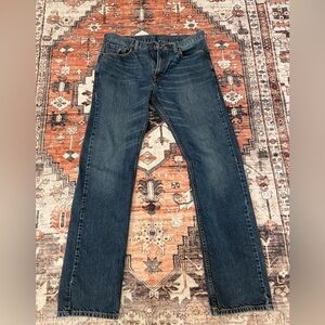 Levi's 505 Dark Blue Straight Legged Jeans